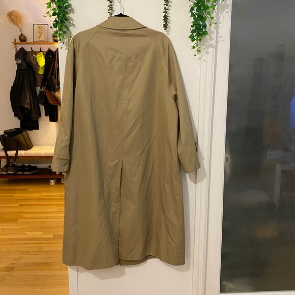Burberry Beige Classic Trench Coat Vintage Jacket Full Novacheck Lining Cotton - Picture 3 of 12